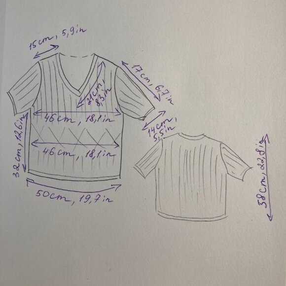 Liz Claiborne Cable Knit Short Sleeve Cotton Sweater, V-Neck, Beige - Picture 14 of 16